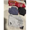 Image 1 : NEW MENS SUPPLY AND DEMAND SWEAT PANTS AND 2 BLACK TEES - SIZE LARGE, 1 TEE HAS TEAR HOLES