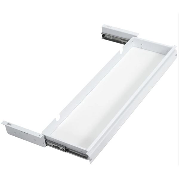 2 VIVO WHITE UNDER DESK EXTRA LONG DRAWERS