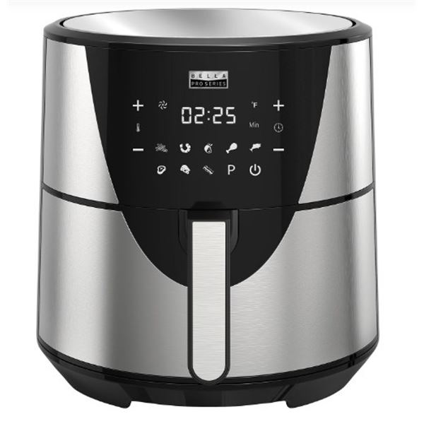 BELLAPRO 8QT TOUCHSCREEN AIR FRYER - TESTED WORKING, RETAIL $249