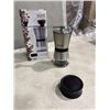 Image 7 : 4 NEW EPARE DUAL WALL GLASS 12.OZ COFFEE MUGS AND STAINLESS COFFEE GRINDER
