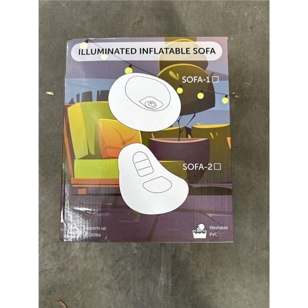 NEW ILLUMINATED INFLATABLE CHAIR