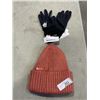 Image 1 : NEW NIKE WOMENS SIZE MEDIUM GLOVES AND NEW NIKE BEANIE
