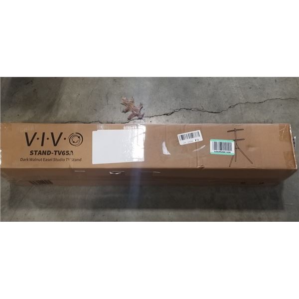 VIVO DARK WLANUT EASEL STUDIO TV STAND