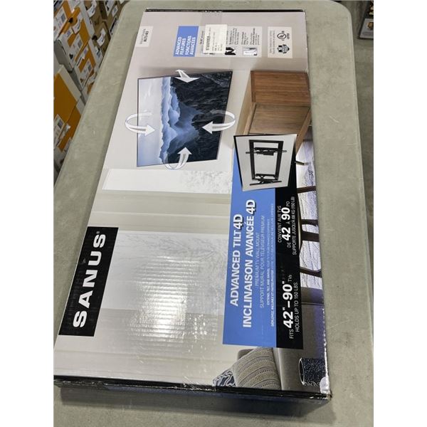 SANUS ADVANCED 42"-90" TILTING TV WALL MOUNT, RETAIL $219