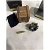 Image 3 : 2 NEW WHISKEY BULLET STONE GIFT SETS IN WOODEN BOX WITH VELEVET BAG, 6 BULLET STONES PER SET
