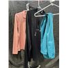 Image 1 : 2 NEW LADIES PINK SODA 1/4 ZIP ACTIVE SWEATERS AND CARDI B ACTIVE PANTS - SIZE MEDIUM