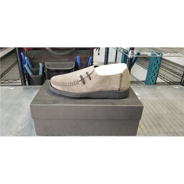 NEW PADMORE AND BARNES  M665 SUEDE OLIVE SIZE 8 RETAIL $250