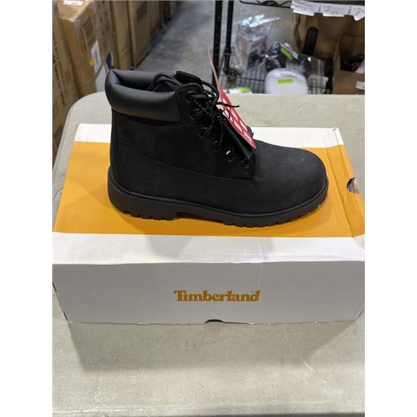 NEW TIMBERLAND PREMIUM 6 IN WATERPROOF BOOT BLACK NUBUCK SIZE JUNIOR 4.5