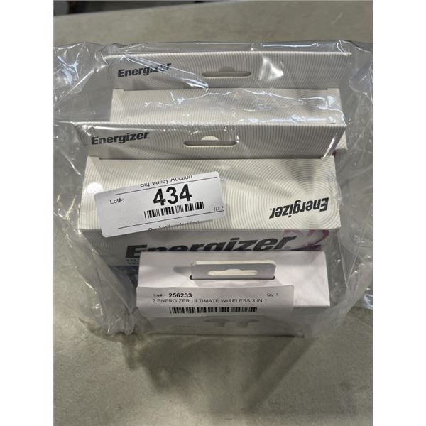 2 ENERGIZER ULTIMATE WIRELESS 3 IN 1 CHARGER STANDS AND SUDIO N2 WIRELESS BLUETOOTH EARBUDS