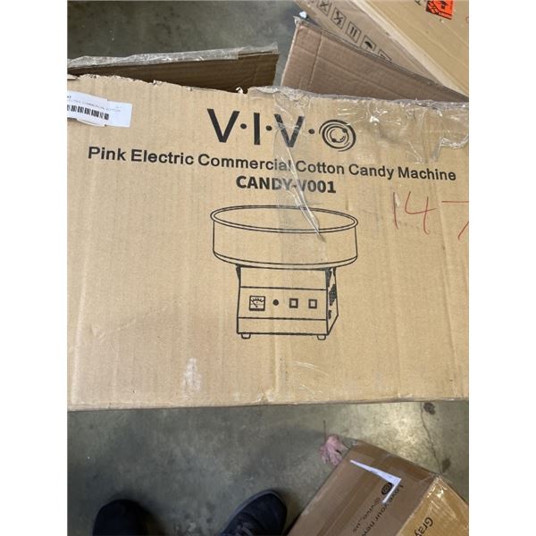 VIVO PINK ELECTRIC COMMERCIAL COTTON CANDY MACHINE