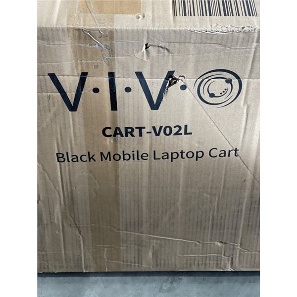 VIVO BLACK MOBILE LAPTOP CART