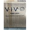 Image 1 : VIVO BLACK MOBILE LAPTOP CART