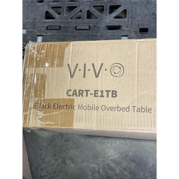 VIVO BLACK ELECTRIC MOBILE OVER BED TABLE