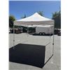 Image 1 : BRAND NEW 10X10FT COMMERCIAL EASY UP SHELTER, WHITE TOP, EASY UP AND DOWN, WITH CARRY BAG RETAIL $49