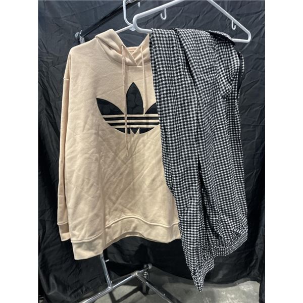 NEW MENS ADIDAS HOODY AND PANTS -SIZE LARGE