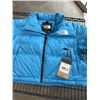 Image 2 : NEW NORTH FACE 96 RETRO NUPTSE SHORT JACKET ACOUSTIC BLUE, SIZE WOMENS MEDIUM, 700 DOWN FILL RETAIL 