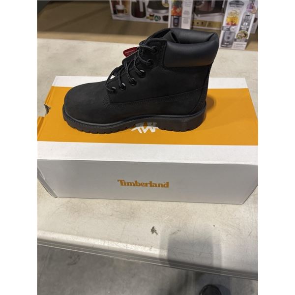 NEW TIMBERLAND PREMIUM 6 IN WATERPROOF BOOT BLACK NUBUCK SIZE YOUTH 13