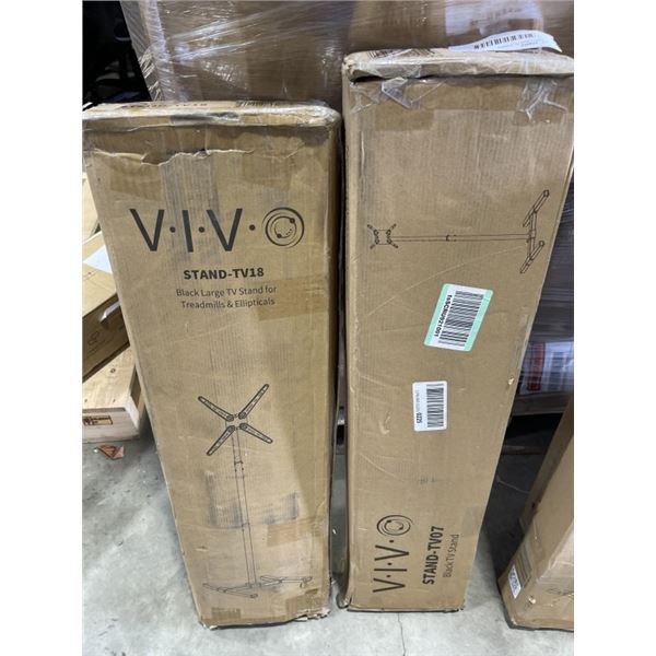 2 VIVO FLOOR TV STANDS