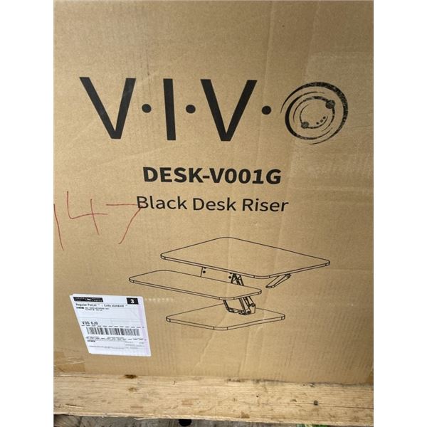 VIVO BLACK DESK RISER