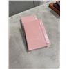 Image 1 : 2 NEW A5 SIZE LEATHER NOTEBOOKS, 'MOLESKIN STYLE', PINK