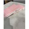 Image 2 : 2 NEW A5 SIZE LEATHER NOTEBOOKS, 'MOLESKIN STYLE', PINK