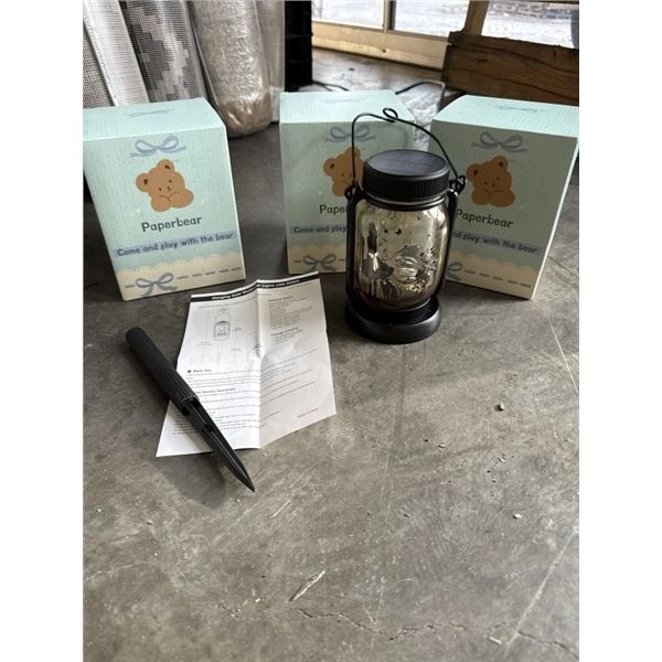 3 NEW HANGING SOLAR MASON JAR LIGHTS 3 IN 1 HANGING, STAKE OR JAR