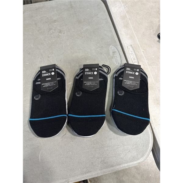 3 NEW 3PACKS OF STANCE CASUAL GAMUT SIZE MEDIUM SOCKS