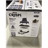 Image 3 : NINJA CRISPI 4IN1 PORTABLE GLASS AIR FRYER COOKING SYSTEM - TESTED WORKING, RETAIL $199