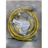 Image 2 : NEW 10FT INDOOR OUTDOOR HEAVY DUTY LIGHTED 3 WIRE EXTENSION CORD, YELLOW 10AWG, AND NEW 3FT INDOOR O