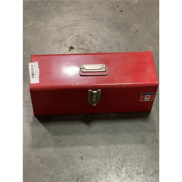 RED TOOL BOX AND CONTENTS