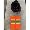 Image 2 : MILWAUKEE HARD HAT SIZE 6.5-8.5, AND NEW XL SAFETY VEST