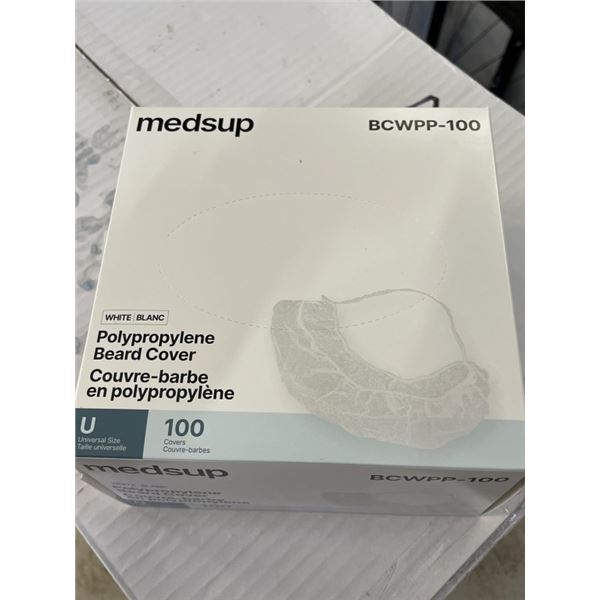 NEW CASE OF BEARD COVERS - 10PKS OF 100, 1000PCS TOTAL