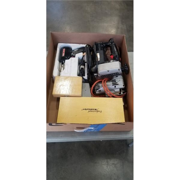 WOOD WORKING BIT SETS, POWER TOOLS ETC