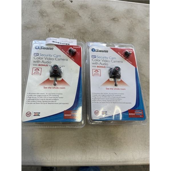 2 NEW SWANN COLOR SECURITY CAMERAS