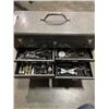 Image 3 : GREY TOOL BOX AND CONTENTS