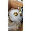 Image 2 : BOX OF LIGHT FIXTURES - 2 SCONCES W/ MILK GLASS SHADES
