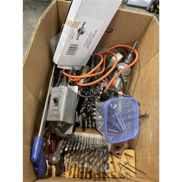 ASSORTED DRILL BIT SETS AND ELECTRIC DRILLS ETC