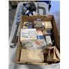 Image 2 : BOX OF ASSORTED SHOP HARDWARE, LARGE C CLAMP ETC