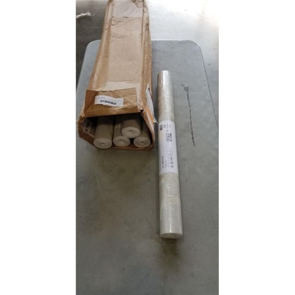 5 NEW ROLLS OF WALL PAPER, 27 INCH X 60FT