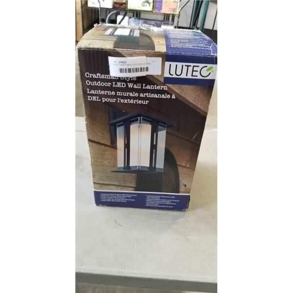LUTEC CRAFTSMAN OUTDOOR LED WALL LANTERN