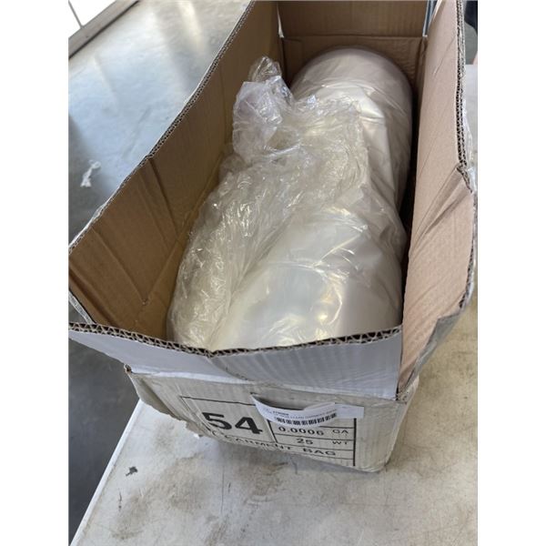 CASE OF NEW CLEAR GARMENT BAGS