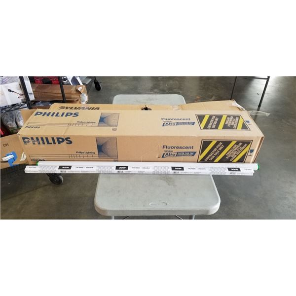 ASSORTED UNUSED T8 AND FLOURESCENT BULBS