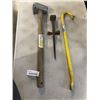 Image 1 : 24 INCH SLEDGE MAUL WITH STAMP, PRYBAR AND SPIKE