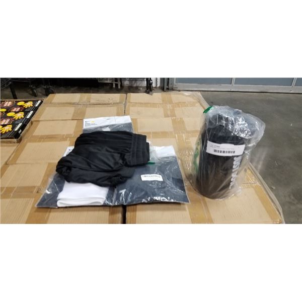 NEW NIKE VOLLEYBALL KNEE PADS, WATERBOTTLE AND PAIR OF SHORTS SIZE MENS MEDIUM