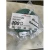Image 1 : NEW 100FT INDOOR OUTDOOR HEAVY DUTY LIGHTED 3 WIRE EXTENSION CORD, GREEN 14AWG