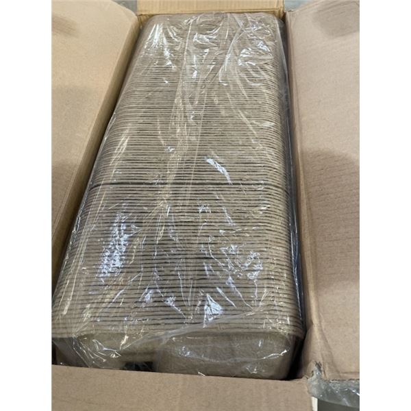 NEW CASE OF 2 CUP CARRIER FOOD TRAYS - 250PCS