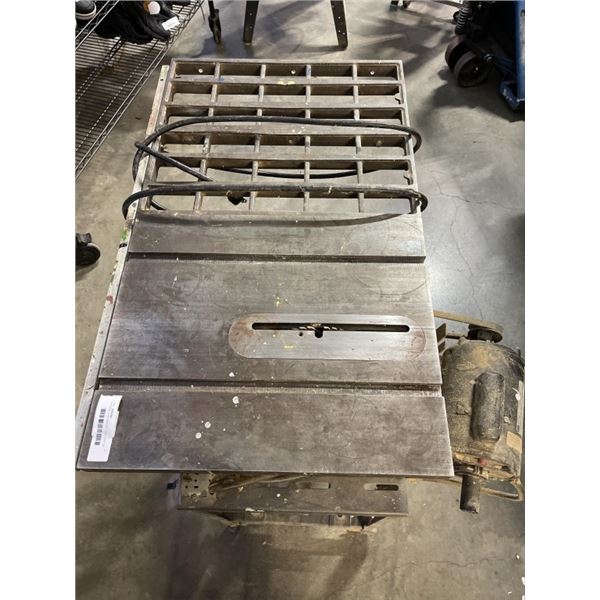 VINTAGE CRAFTSMANB TABLE SAW ON ROLLING STAND