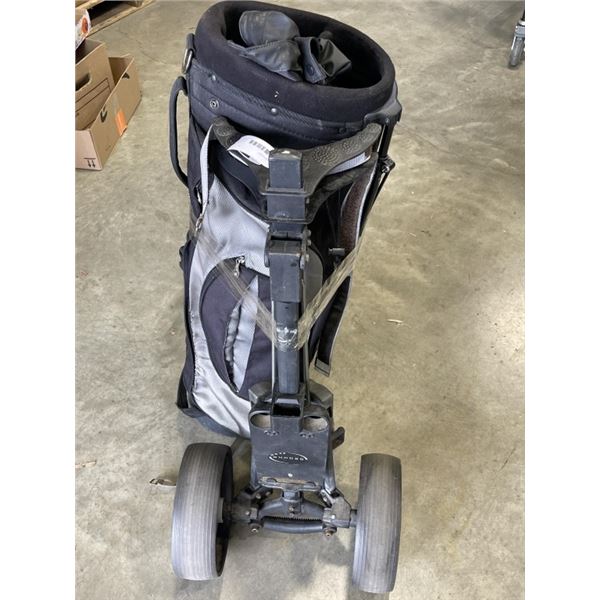 GOLF BAG W/ PUSH CART