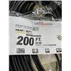 Image 2 : NEW 200FT INDOOR OUTDOOR HEAVY DUTY LIGHTED 3 WIRE EXTENSION CORD, BLACK 14AWG