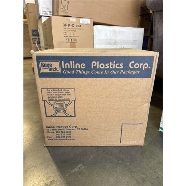 NEW CASE HINGED PLASTIC TO GO CONTAINERS - 250PCS PER BOX